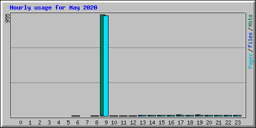 Hourly usage for May 2020