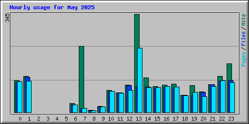 Hourly usage for May 2025