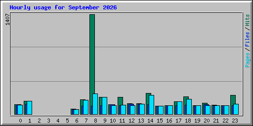 Hourly usage for September 2026